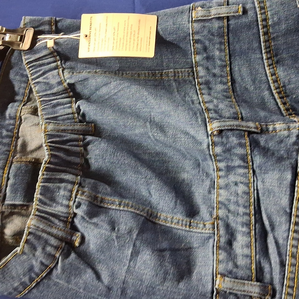 NWT Womens Loragal Denim Strapless Cargo Jumpsuit - Picture 9 of 10